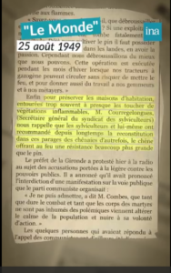 Septembre 2026 Les Landes, déjà, en 1949 …